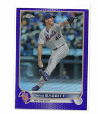 2022 Topps Chrome Update Purple  #USC179 Chris Bassitt New York Mets