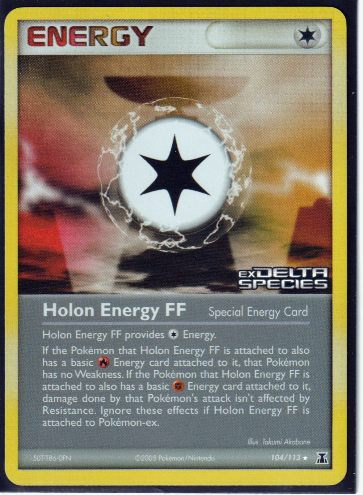 2005 HOLON ENERGY FF 104/113 Ex DELTA SPECIES POKEMON-REV HOLO-RARE-STAMPED-NM/M