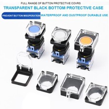 5Pcs 22mm Transparent Button Protector Flip Cover Knob Switch Waterproof Cover