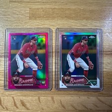2023 Topps Chrome Update Braden Shewmake RC #USC31 Pink /399 + Base Refractors