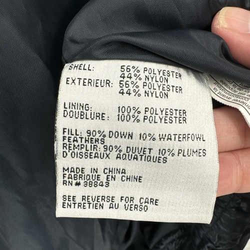 Via Spiga Women's Down Puffer Coat Metalic Blue Size 3X Water Repellent - Picture 4 of 8