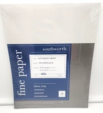 Southworth Techweave Printer And Copy Paper Antique Gray 32 Lb 50 Sheets