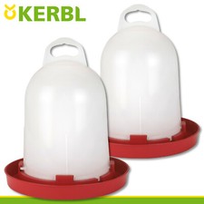 2 x 5,5 l Napój dla kurczaków Poidła Poidła skrzydłowe Poidła plastikowe Poidła plastikowe czerwone