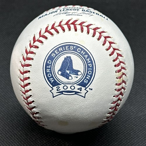 2004 Boston Red Sox World Series Champions Rawlings Official Logo Baseball 