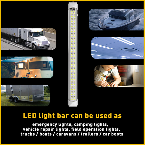 4Pcs Ceiling Light Interior 12V LED Lights Strip Van Campervan Caravan Universal - Picture 7 of 9