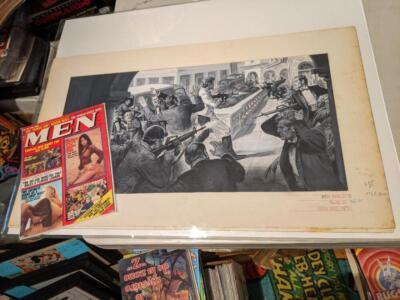 Earl Norem 1974 cover and interior art for Men Magazine 1974 Magazine ...