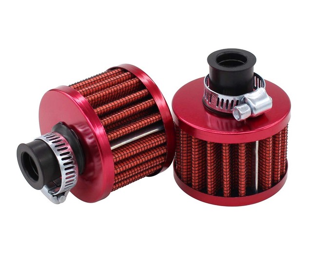 22mm RED MINI AIR INTAKE CRANKCASE BREATHER FILTER VALVE COVER VENT eBay
