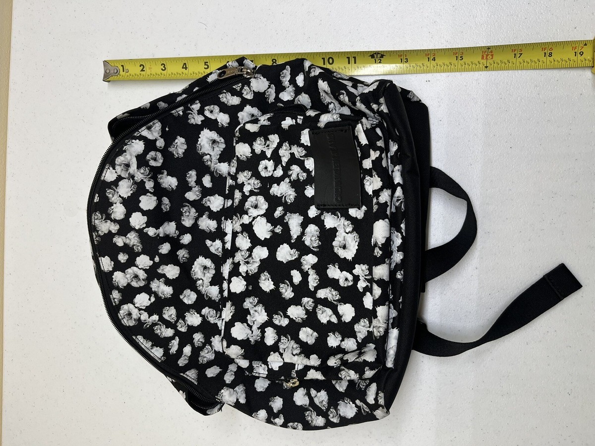 Calvin Klein black backpack with flowers ? good condition. Y15228s.jpg main image 2