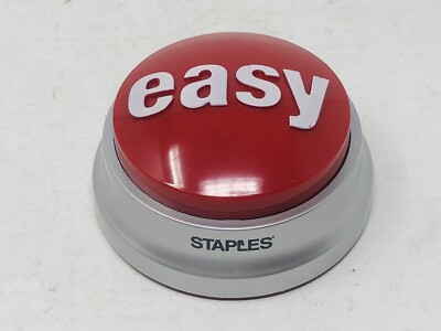 Staples Talking That Was Easy Button Batteries Upto 20 off Buy 4 for sale online
