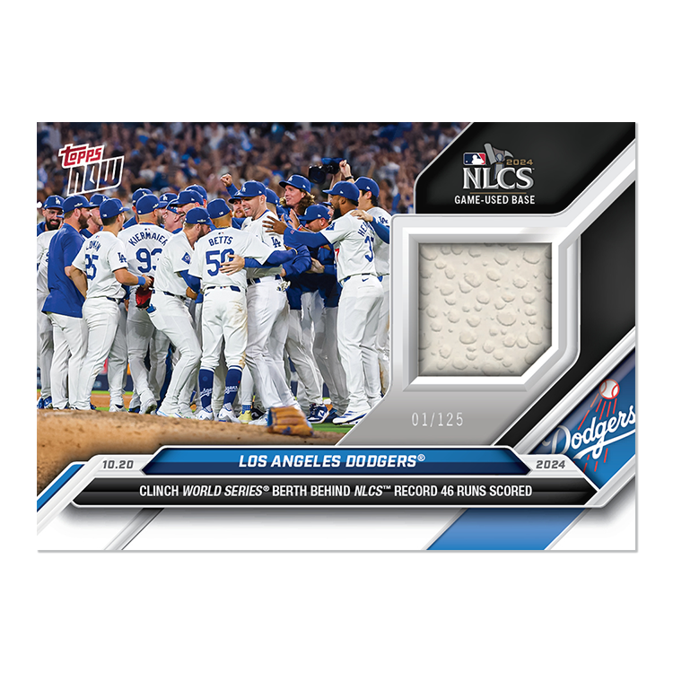475 大リーグカード　クリス.シングルトン Los Angeles Dodgers Game-used Base Relic /125 or Lower 2024