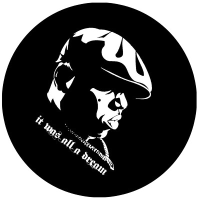 Biggie Portrait / Hip Hop 12'' SLIPMATS - Single oder Pair - DJS / PLATTENSPIELER