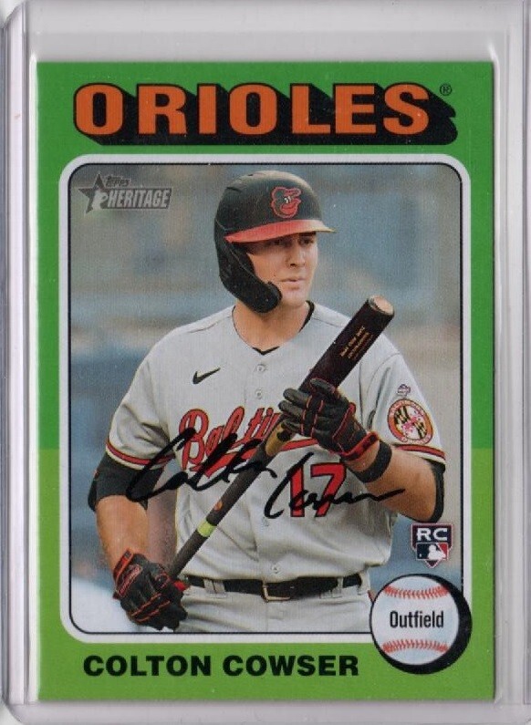 2024 Topps Heritage COLTON COWSER RC Rookie Card #388 Baltimore Orioles