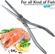 Fish Bone Remover Pliers Tweezers Clamps Seafood Preparation Tools Kitchen 18CM