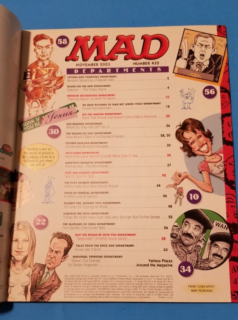 【額縁付き】mad magazine ③ A2ポスター Mad Magazine October 1968 No. 122 | eBay