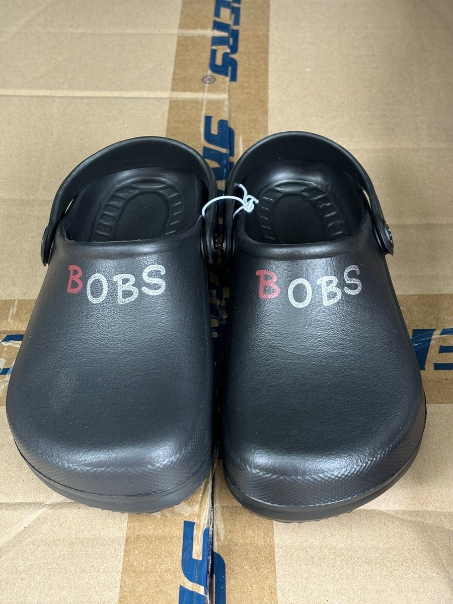 BRAND NEW UNUSED Skechers Bobs Black Croc Style Slip On Shoes