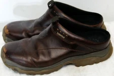 Timberland Women Slip On Shoes Clogs Style Dark Brown Leather 8.5 M Arch Support