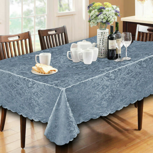 Nuovo copritavolo tavolo da pranzo morbido damascato jacquard tovagliolo, rotondo, rettangolare - Foto 5 di 9