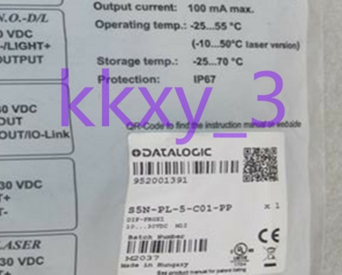 1 PCS NEW IN BOX DATALOGIC sensor S5N-PL-5-C01-PP - Picture 2 of 3