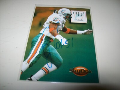 1994 SKYBOX PREMIUM BRYAN COX AUTOGRAPH SIGNED AUTO #91 MIAMI DOLPHINS