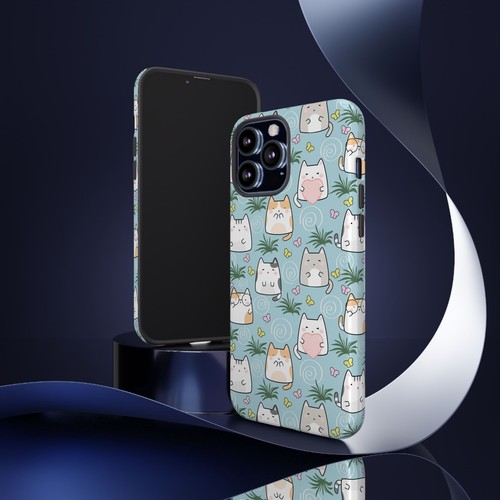 Cute Cat Phone Case, Kawaii Cat Lovers Mobile Cover - 第 107/277 張圖片