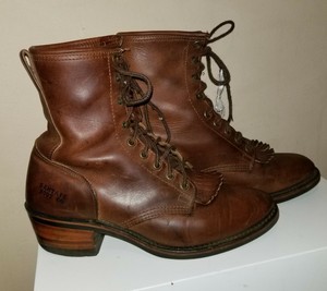 mens lace up roper boots