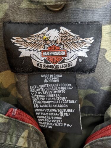 Harley Davidson Damen Camo Angel Wings Full Zip Jacke Small - Bild 9 von 18