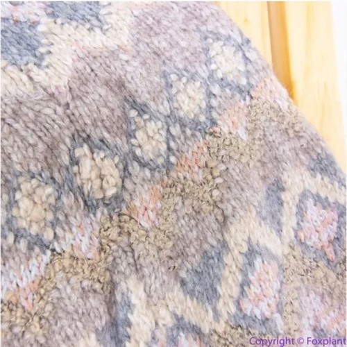 NEW Chico's Cable Yarn Wool Blend Fair Isle Tan Sweater, LP - Picture 7 of 15