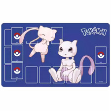 Mew Mewtwo Pokemon Playmat With Zones Trading Card Game Play Mat 60cm 35cm 3mm