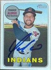 Yonder Alonso Autographed 2018 Topps Allen & Ginter #704 SP
