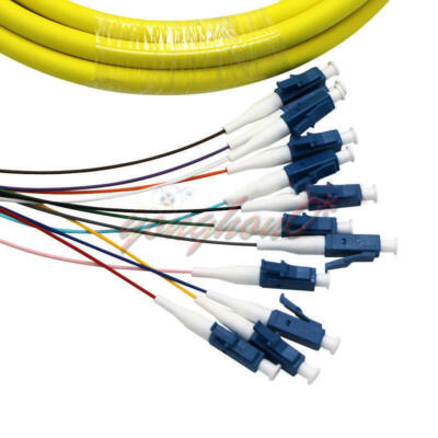 30 M LC to LC Single Mode 12   9/125 Indoor Fiber Cable Optical Patch Cord #W2