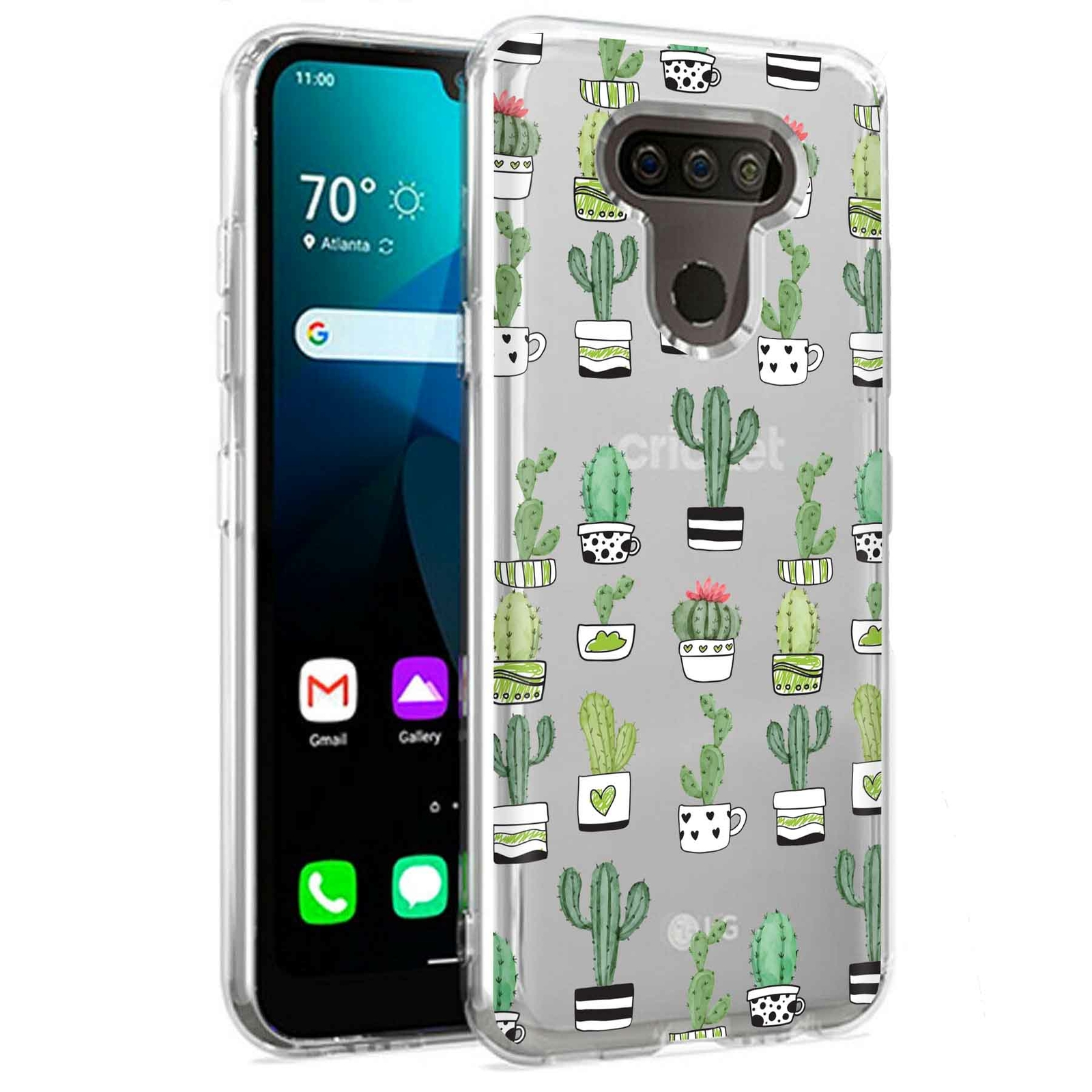 Funda de teléfono para LG Harmony 4, Xpression Plus 3, K40S, linda impresión de cactus