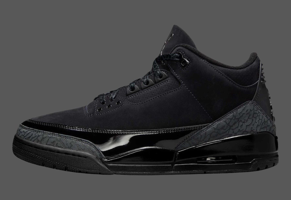 シューズ(男性用) Nike Air Jordan 3 Retro \"Black Cat\" 2025 Jordan 3 Retro Black Cat (2025) – Coolkicks