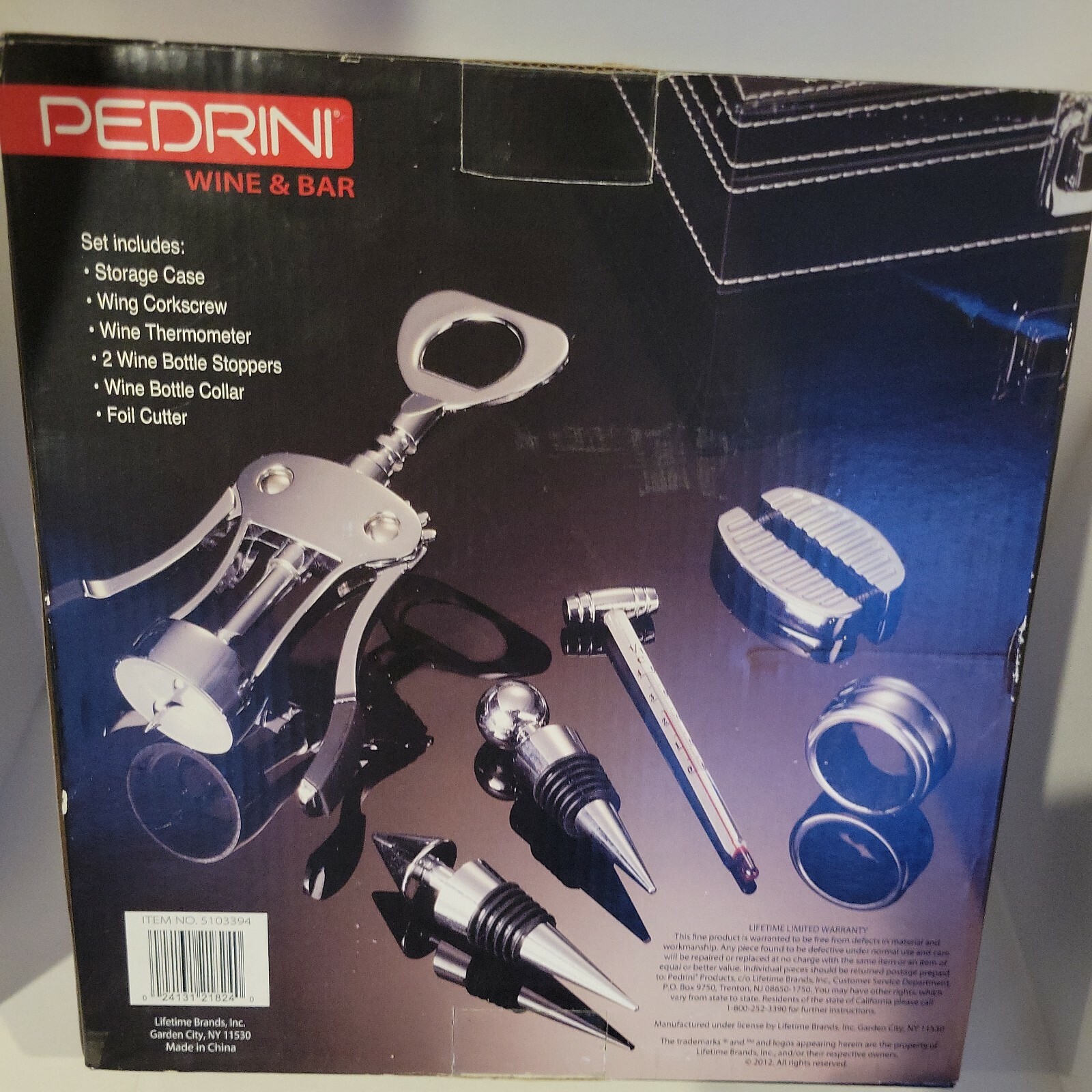 New Pedrini 7 Piece Deluxe Chrome Wine Bar Gift Set w/ Carry Case wing corkscrew eBay