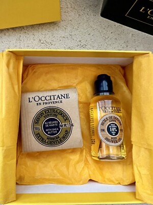 L'OCCITANE EN PROVENCE SKINCARE GIFT SET TRAVEL 2 PIECE SET DRY