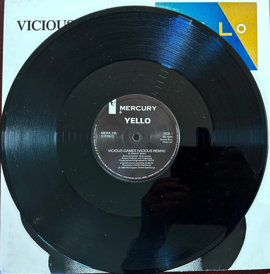 Yello - Vicious Games (Vicious remix) - Original 1983 12" single - Ex Cond - Image 3 of 4