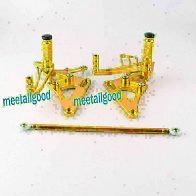 2x Einstellbare Race Fußrasten für Honda CB400 VTEC 1-4 Rearsets Rearset Gold