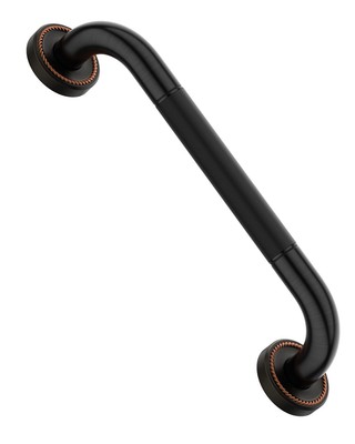 12 Inch Bronze Shower Grab Bar Oil Rubbed Black, Antique Brass Bathroom Grab ...