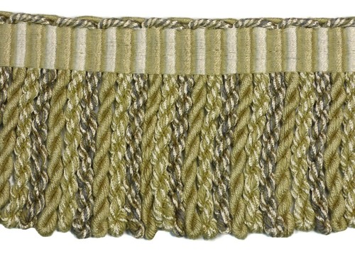 Conso Borte Imperial 21982 I23 SANDSTEIN TAUPE GRAU Deko Edelmetall Fransen BTY - Bild 1 von 2