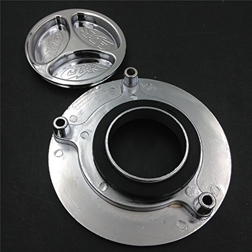 Chrome Keyless Fuel Tank Gas Cap For Honda CBR 600 F2 F3 F4 F4i 1991-2006 - Picture 3 of 4