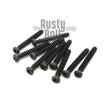 M2.3 x 16mm, Phillips Pan Head Screws, Self Tapping, Steel, Black