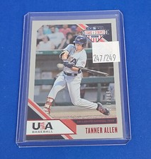 2020 USA Stars & Stripes Longevity Ruby Parallel #19 Tanner Allen #'d to /249  g