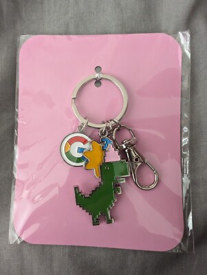Limited Edition Google 26. Geburtstag Dinosaurier Schlüsselanhänger (Sammlerstück)