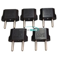 5PCS US USA to EU Euro Europe AC Power Plug Converter Travel Adapter Charger-
