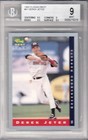 1993 Classic Best Rookie Derek Jeter Greensboro Hornets Yankees Card #91 Bgs 9