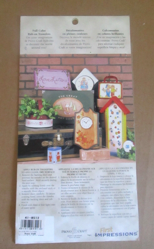 10 Packs Decals Rub On Art Transfers Crafts Garden Flowers Animals Thanksgiving - Picture 5 of 7