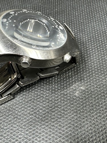 ZEON SOLSUNO WATCH RARE BLACK DIAL COMPLEX LED ANALOG TIME KEEPER Z121868 - Picture 9 of 9