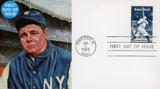 US 2046 FDC George Herman Babe Ruth Simon Cachet