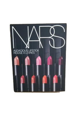 NARS Audacious Lipstick Sample Card With 8 Shades for sale online