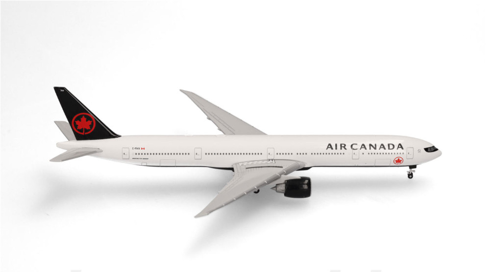 1:500 Herpa Air Canada Boeing 777-300ER Passenger Airplane Diecast Model