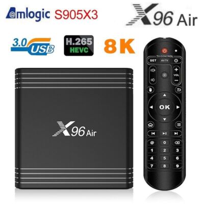 NEW X96 AIR S905x3 4+/32/64 HDMI HD WIFI 8K 3D Home Media Android 9 Smart TV Box